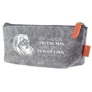 Filz-Etui "Ich werde bei dir sein und dich beschützen" nach 1. Mose 28,15
