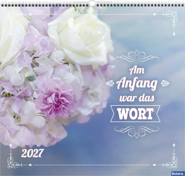 Wandkalender Am Anfang war das Wort 2027