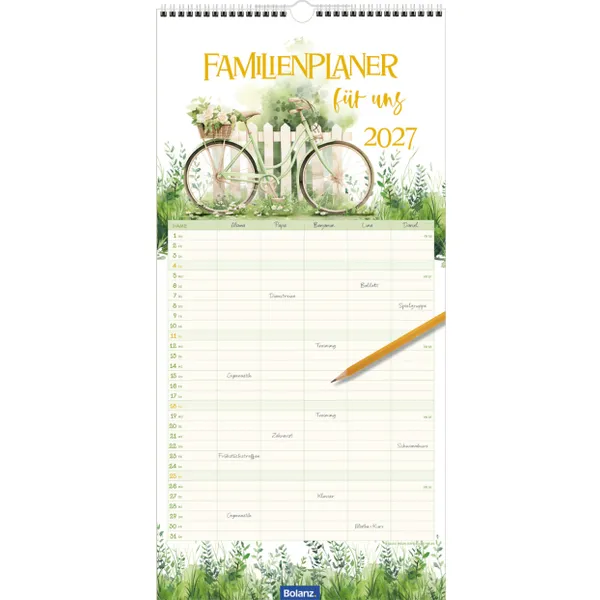 Wandkalender Familienplaner Für uns