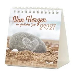 Tischkalender: Von Herzen ein glückliches Jahr 2027