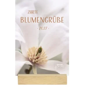 Tischkalender: Zarte Blumengrüße 2027