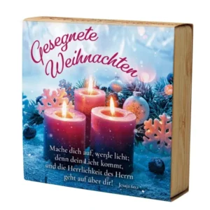 Teelichthalter: Gesegnete Weihnachten
Jesaja 60,1