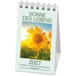 Aufstellkalender: Sonne des Lebens 2027