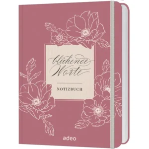 Notizbuch: Blühende Worte