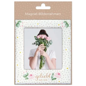 Magnet-Bilderrahmen "Rosen" geliebt Joh 3,16