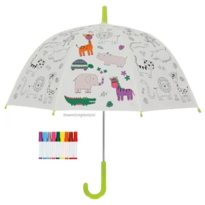 Kinder-Regenschirm zum Ausmalen: Danke, lieber Gott