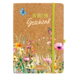 Notizbuch Kork: Du bist ein Geschenk