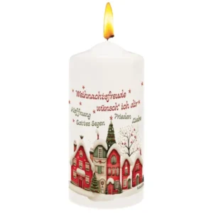 Kerze "Weihnachtsfreude wünsch` ich dir"