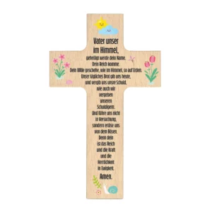 Holzkreuz für Kinder: Vaterunser