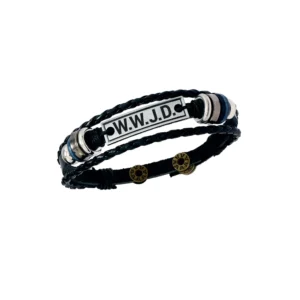 Lederarmband W.W.J.D.
